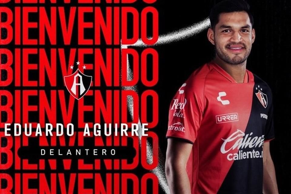 El Atlas reforzará su delantera con Eduardo 'Mudo' Aguirre, quien llega a los rojinegros a préstamo por un año.