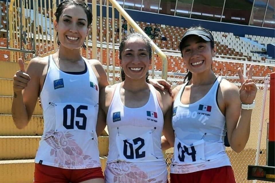 Mayan Oliver, la medalla de plata se la agenció Mariana Arceo y el bronce se lo colgó Catherine Oliver en la prueba de pentatlón moderno femenil.