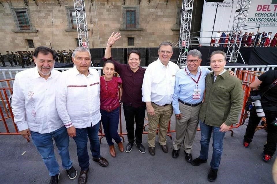 La foto del recuerdo de las 'corcholatas' no podía faltar.