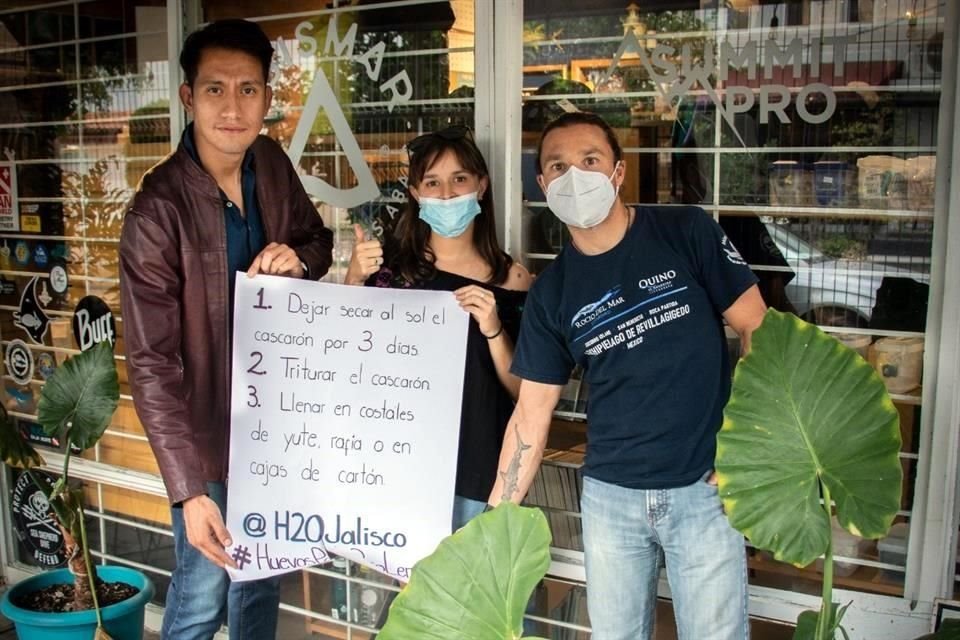 Uno de los centros de acopio de cáscara de huevo se encuentra en Andrés Terán 494, en la Colonia Santa Tere.