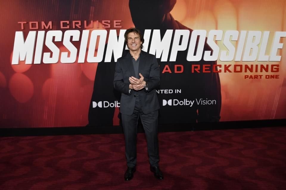 La cinta 'Misión Imposible 7' protagonizada por Tom Cruise, lideró este fin de semana en taquilla pero quedó por debajo de las expectativas.