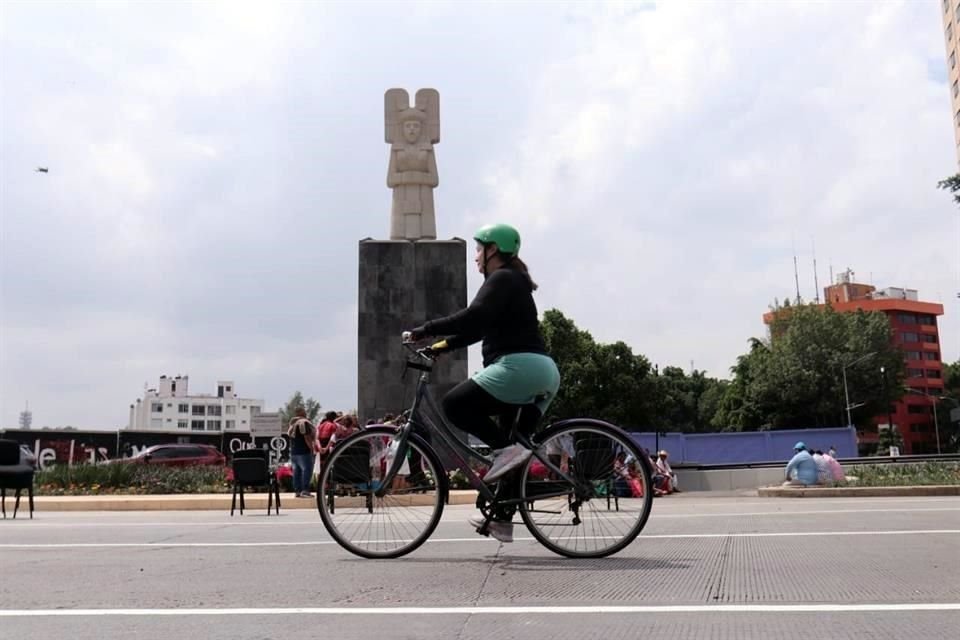 El monumento de la Joven de Amajac fue inaugurado este domingo.