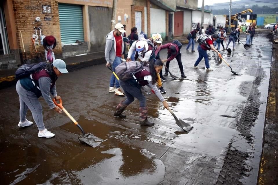 El pueblo de Parres de Guarda, en la Alcaldía Tlalpan, se inundó en dos ocasiones la semana pasada.