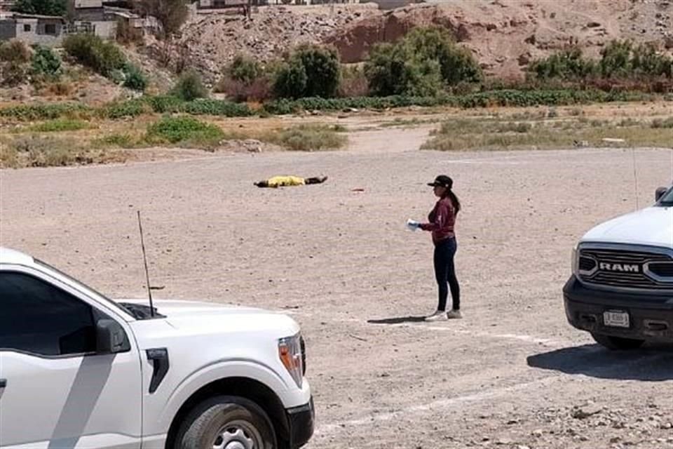 La cancha de futbol llanero fue el escenario del asesinato de al menos dos personas en Ciudad Juárez, Chihuahua.