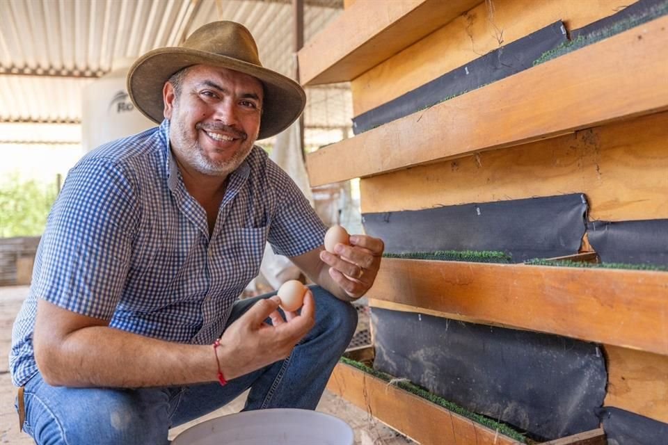 Diego Franco Jiménez, regidor de MC en Puerto Vallarta, comercia producto de gallina.