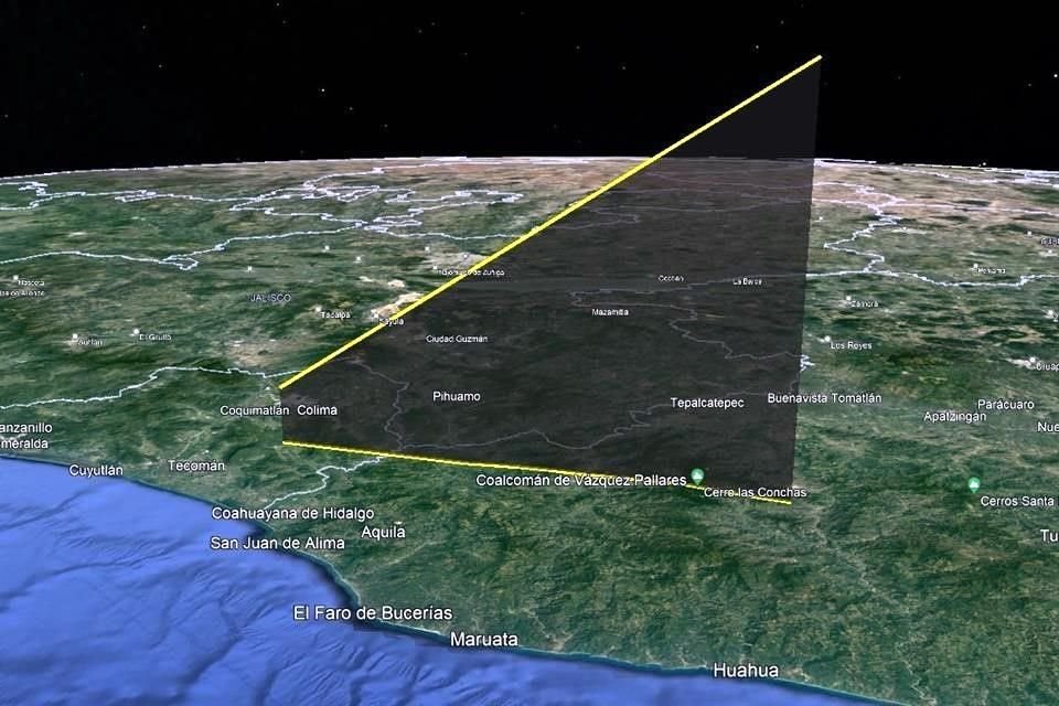 La NASA compartió imágenes de la trayectoria del bólido sobre territorio mexicano.