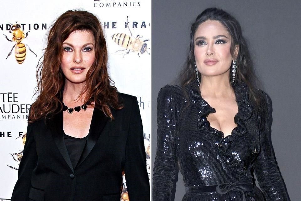 Linda Evangelista tiene buena relación con la esposa de su ex, Salma Hayek, a quien recuerda por un día de Acción de Gracias.