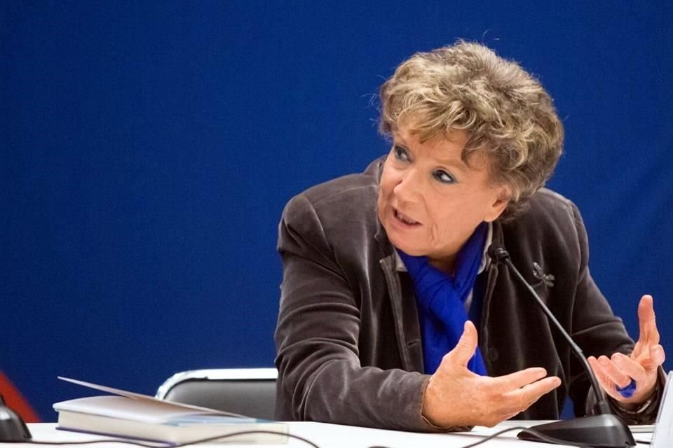 Dacia Maraini durante su visita al Festival de las Letras Europeas, en la FIL 2018.