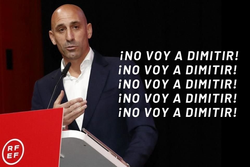 Luis Rubiales fue enfático al decir 'No voy a dimitir' en cinco ocasiones seguidas.