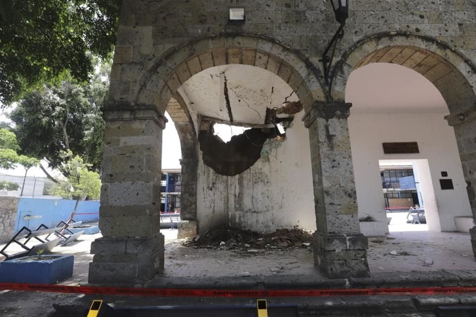 La estructura de la Escuela República de Panamá colapsó luego de las lluvias del 26 de julio; el lunes comienzan las clases.