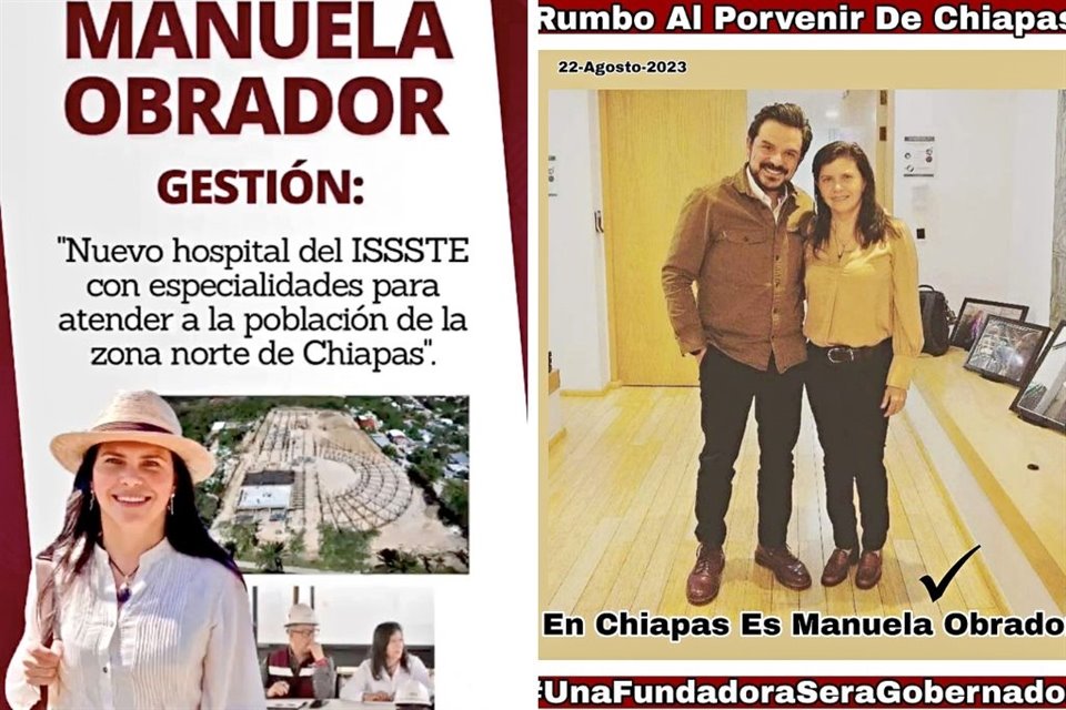 La diputada morenista publicita sus gestiones y tiende puentes con el director del IMSS, Zoé Robledo, quien declinó buscar la gubernatura chiapaneca.