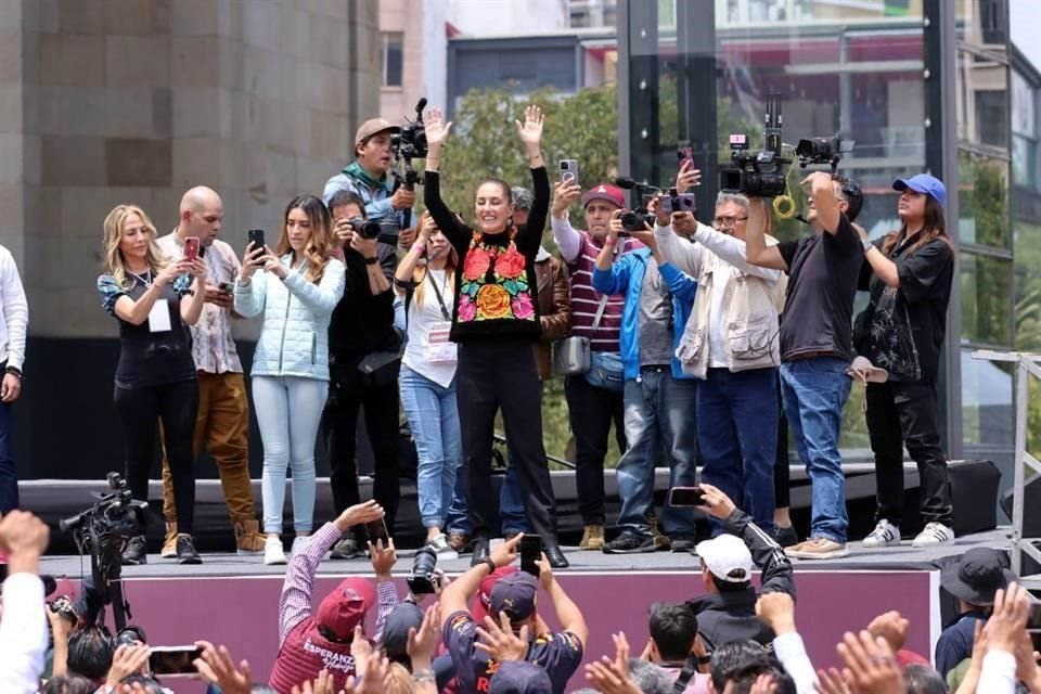 Claudia Sheinbaum, aspirante a coordinar a nivel nacional los comités de defensa de la cuarta transformación.