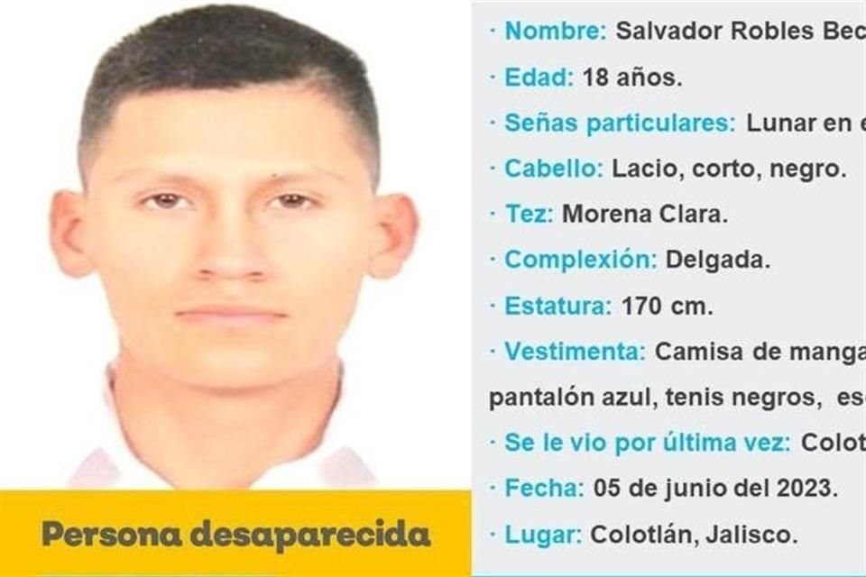 La Fiscalía de Jalisco y la de Zacatecas realizaron trabajos conjuntos para buscar a Salvador Robles Becerril y Joel Aguilar Rodríguez.