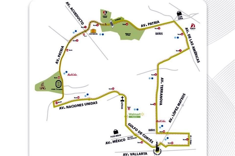Ésta será la ruta de los participantes en el Medio Maratón del Atlas.