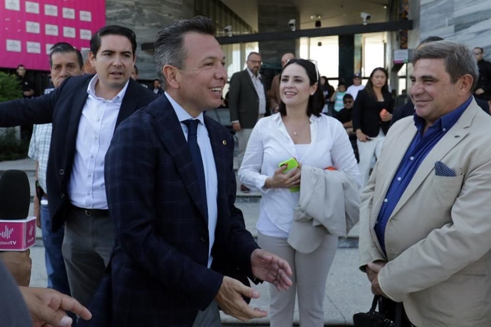 Pablo Lemus durante el Segundo Informe de Gobierno de Juan José Frangie, Alcalde de Zapopan.