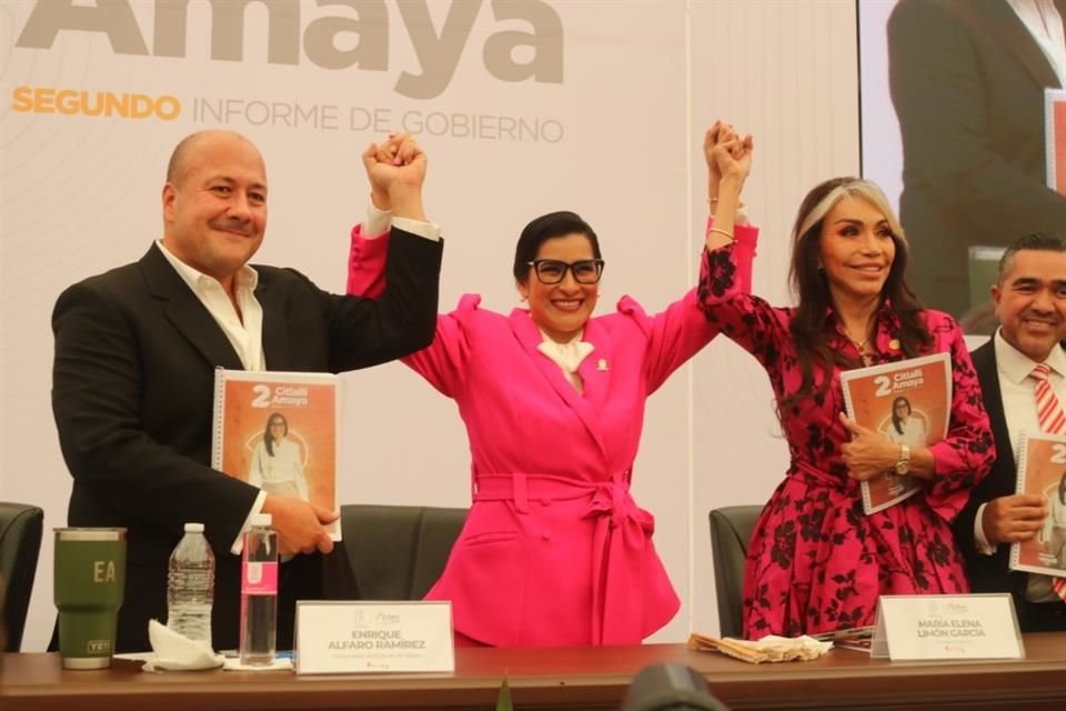 El Gobernador Enrique Alfaro y la Alcalde de Tlaquepaque, Citlalli Amaya.