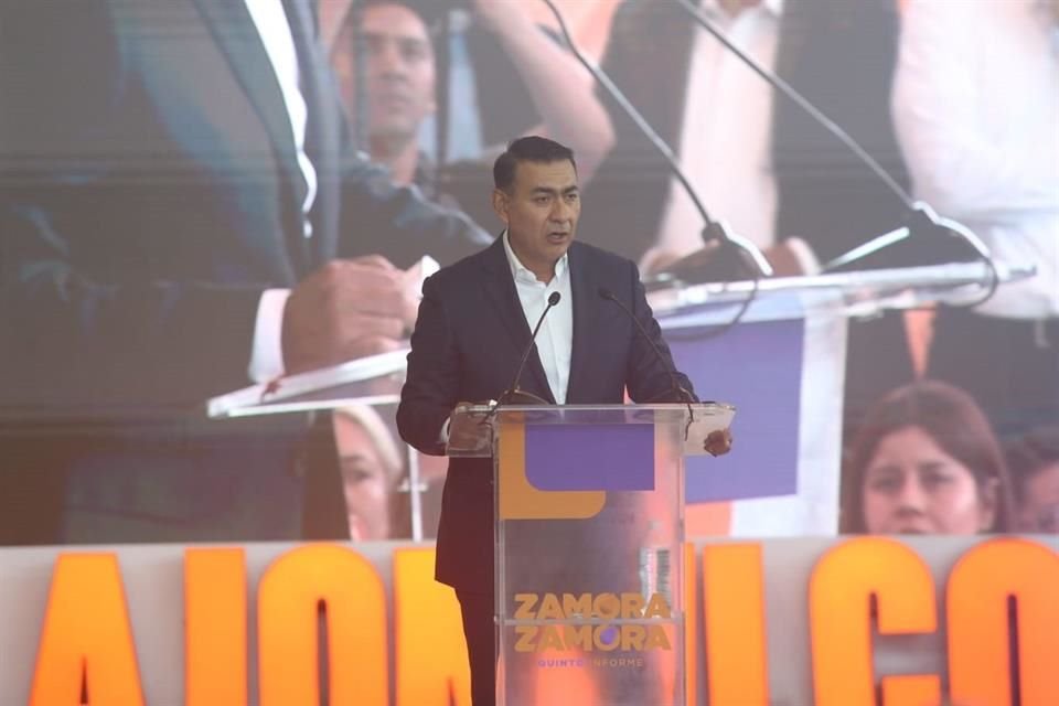 En su Quinto Informe de Gobierno como Alcalde de Tlajomulco, Salvador Zamora enlistó mejorías en todos los aspectos de la vida pública.