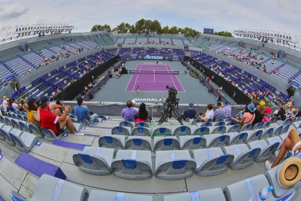 Por la llegada de jugadoras, familiares y asistentes al GDL OPEN AKRON WTA 1000, se estima una derrama económica de al menos 500 mdp.