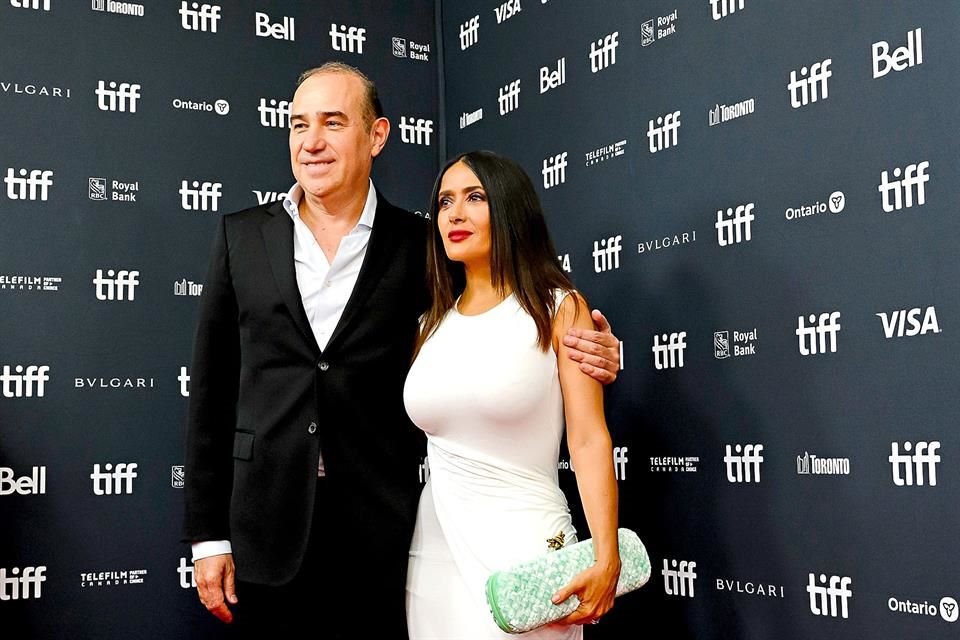 Salma Hayek presentó en el Festival de Cine de Toronto la película 'El Sabor de la Navidad'.