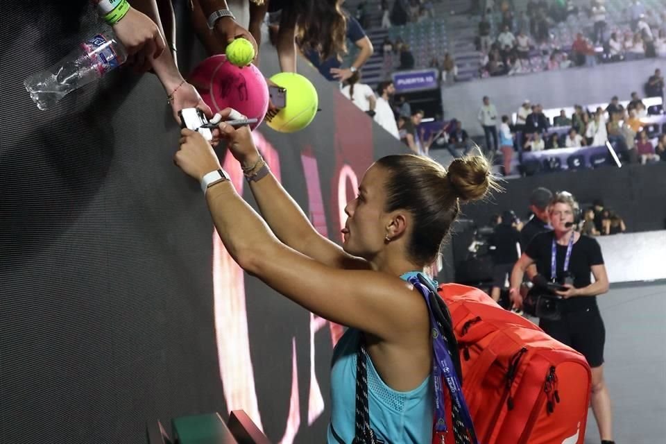 Sakkari es una de las favoritas de los aficionados en el GDL Open AKRON.