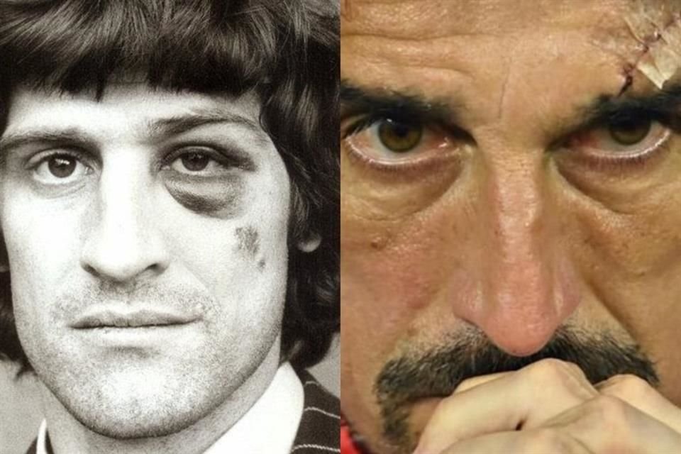 Veljko Paunovic y su padre.