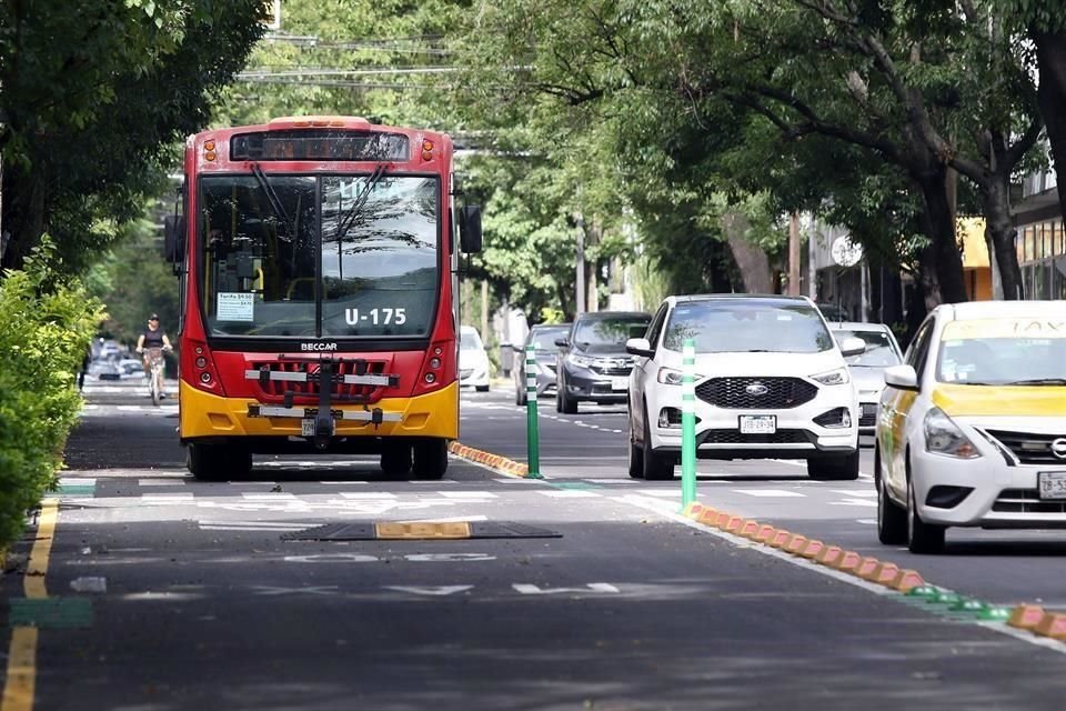 El carril de Bus Bici habilitado hace un año en Avenida Hidalgo arroja un saldo de cero ciclistas lesionados y fallecidos.