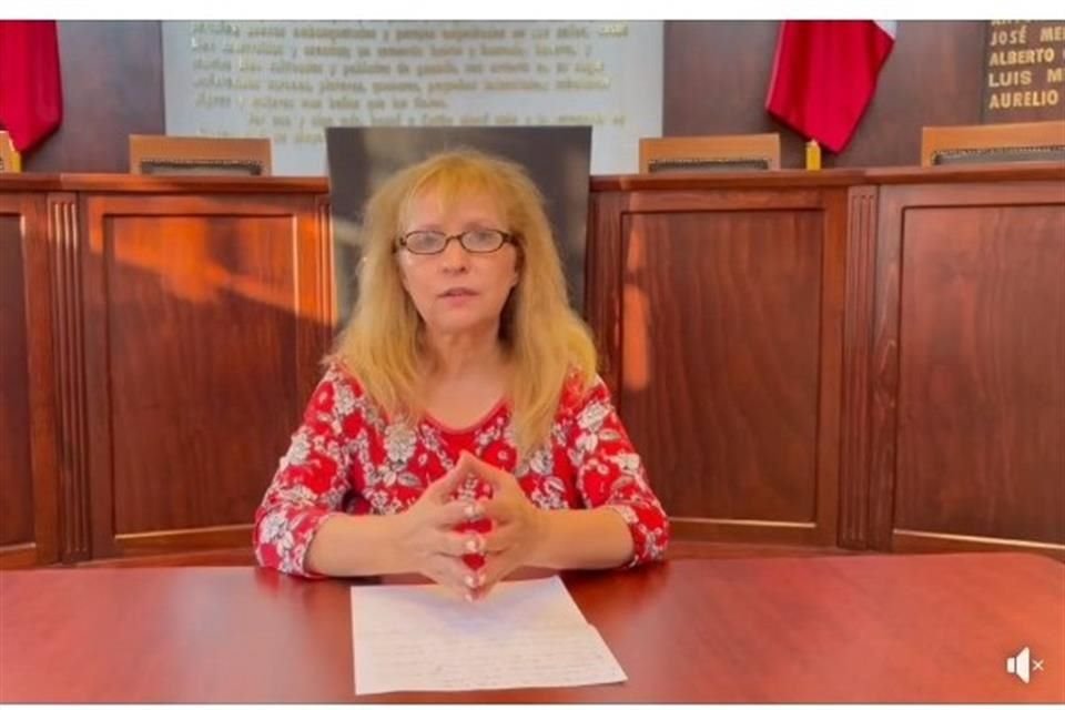 Yolanda Sánchez Figueroa, Alcaldesa de Cotija, tras ser liberada.