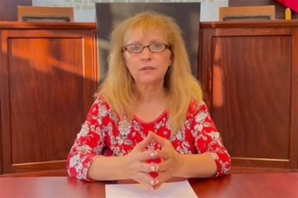Yolanda Sánchez Figueroa, Alcaldesa de Cotija, tras ser liberada.