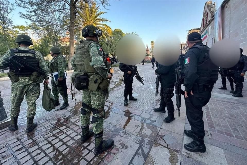 Autoridades llegaron alrededor de las 7:00 horas a Teocaltiche, pero no han reportado detenciones o aseguramientos.