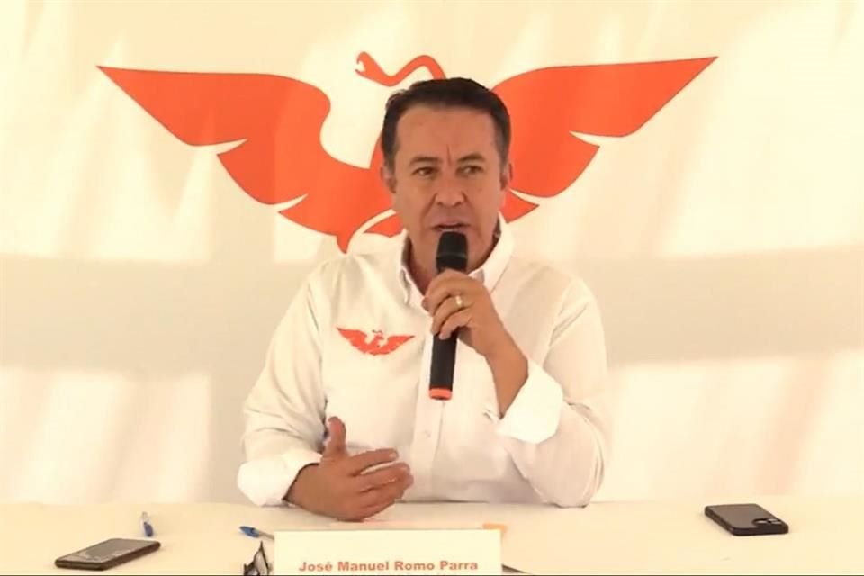 El dirigente de MC en Jalisco, Manuel Romo.