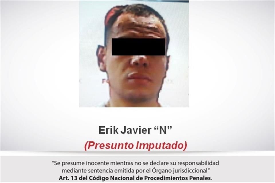 Erik Javier 'N', detenido por el homicidio de Jorge Alberto Pérez Ramírez, estudiante de 23 años.