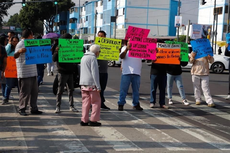 Los transportistas se manifestaron en al menos tres puntos del sur de la CDMX.