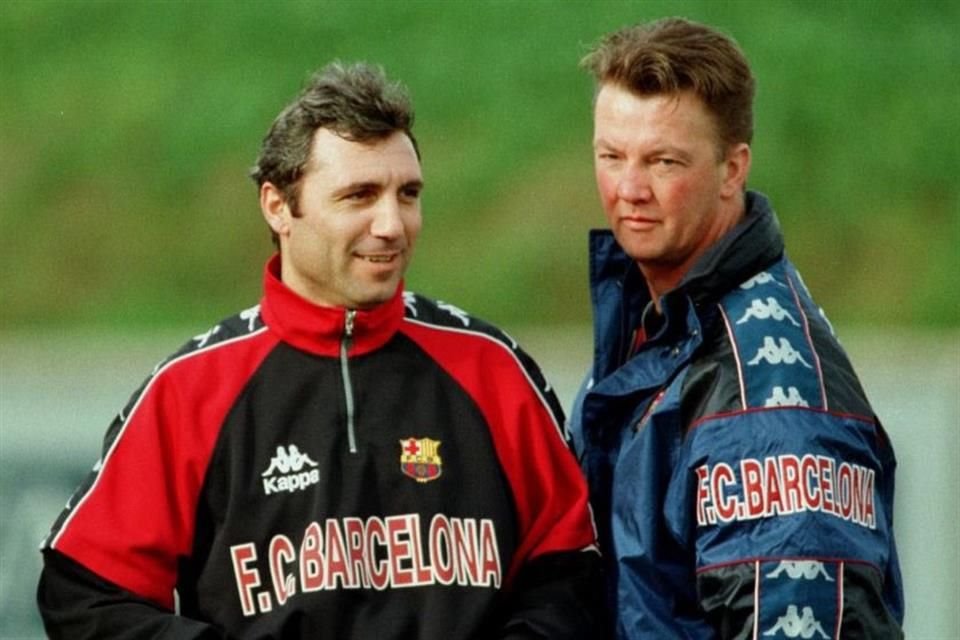 Hristo Stoichkov y Louis Van Gaal.