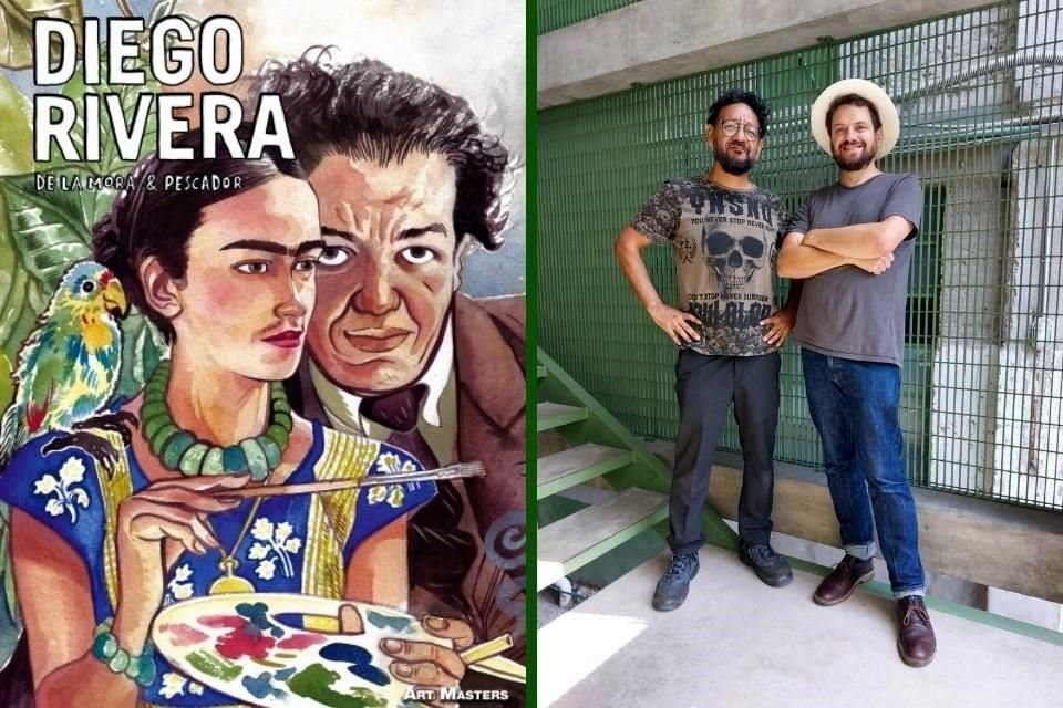 El artista gráfico José Luis Pescador y el escritor Francisco de la Mora trabajaron durante seis años en la novela gráfica 'Diego Rivera'.