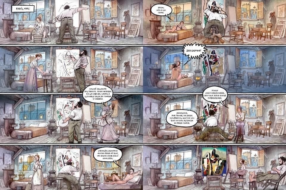 El cómic, estima José Luis Pescador, es ideal para contar historias como la de Diego Rivera, a la manera de una película.