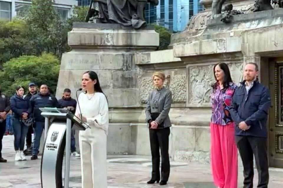 Personal de la Cuauhtémoc buscó ingresar al monumento que actualmente se encuentra bajo control del Gobierno capitalino.