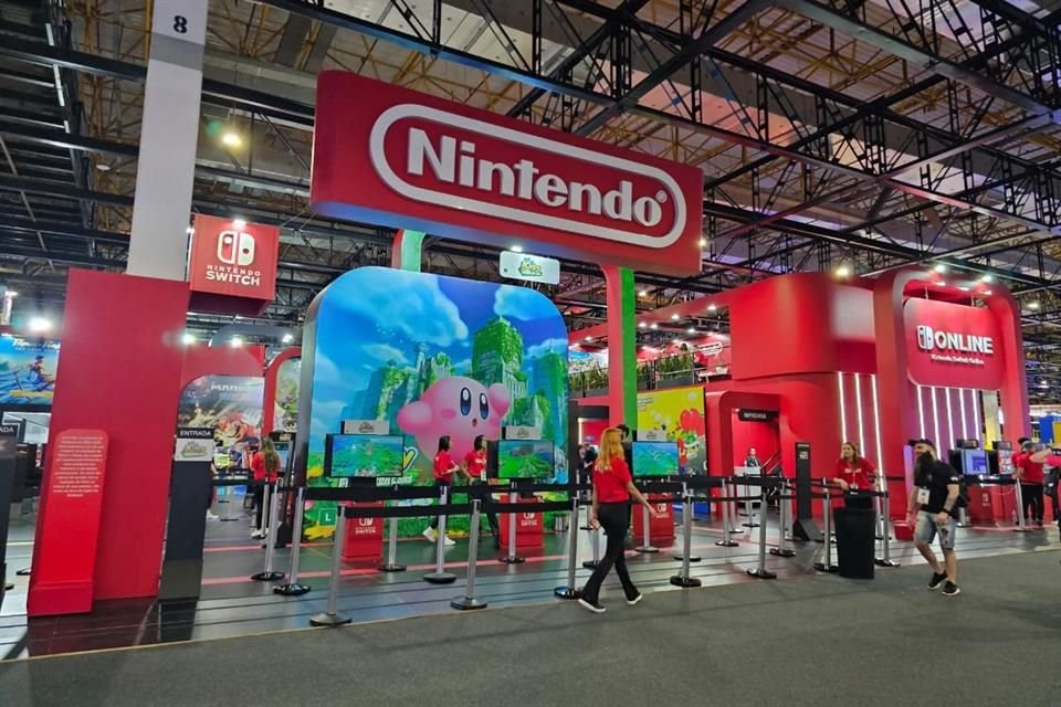 El stand de Nintendo durante el Brasil Game Show 2023 fue uno de los más concurridos tras mostrar Super Mario Wonder.