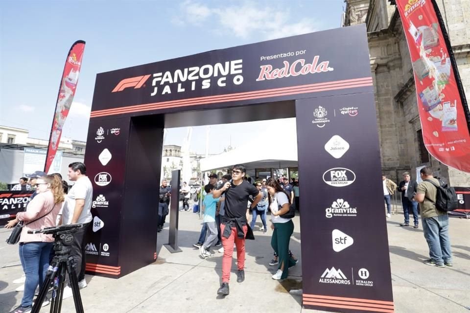 El F1 Fanzone se montó en el Centro Histórico de Guadalajara.
