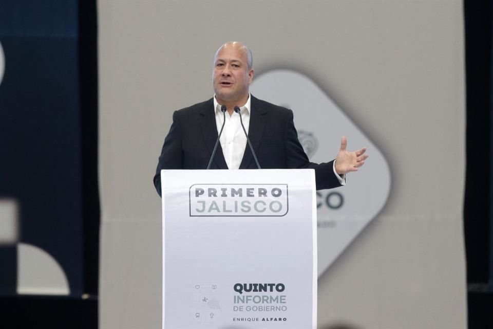 Enrique Alfaro dio su Quinto Informe como Gobernador de Jalisco en la Expo Guadalajara.