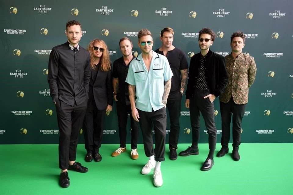 La banda de rock OneRepublic también asistió a la gala.