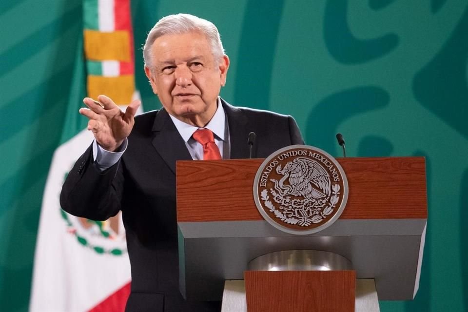 Andrés Manuel López Obrador en conferencia de prensa.