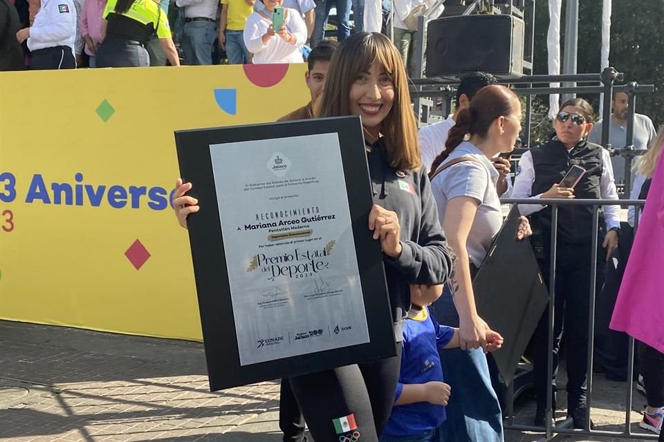 Mariana Arceo fue ganadora tanto del Premio Estatal del Deporte, como del Premio Jalisco al Mérito Deportivo.