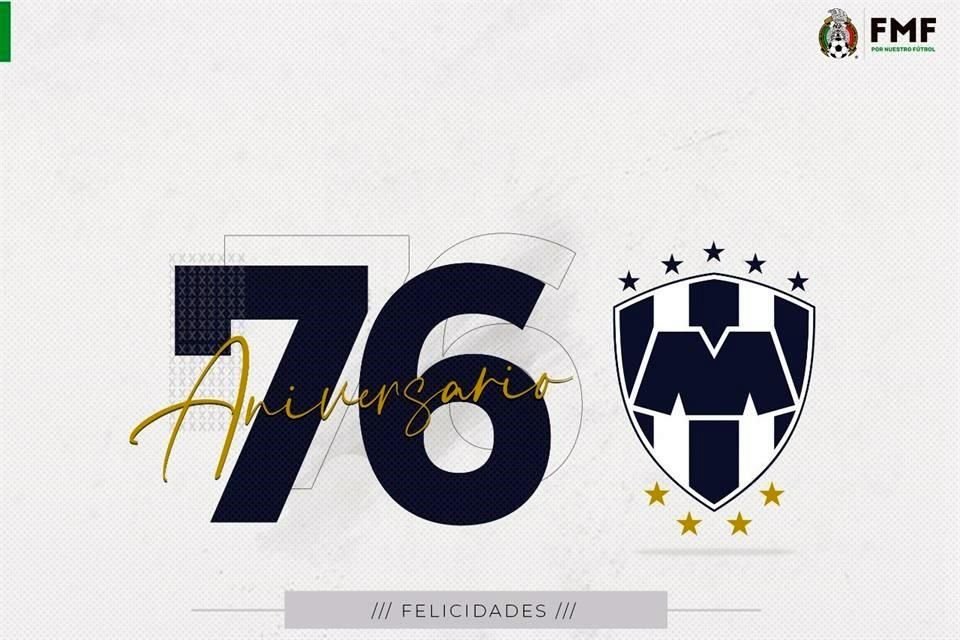 La FMF se unió a las felicitaciones al club albiazul.