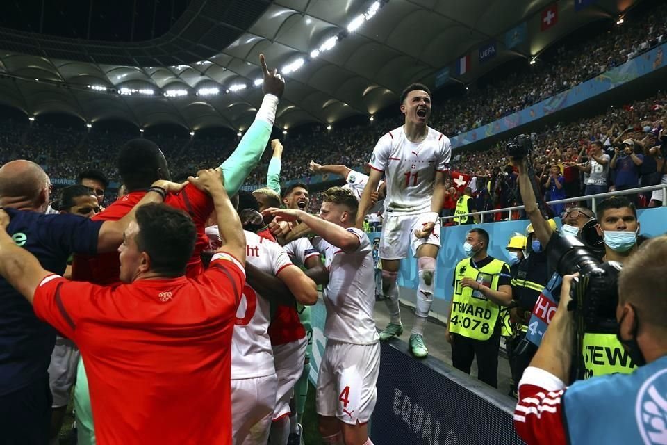 La felicidad de los suizos fue evidente.