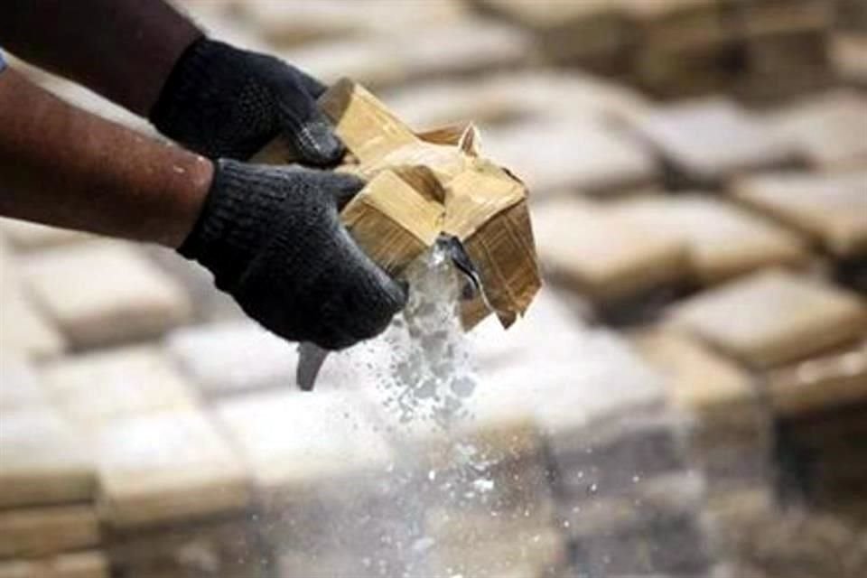 Foto de archivo de decomiso de cocaína.