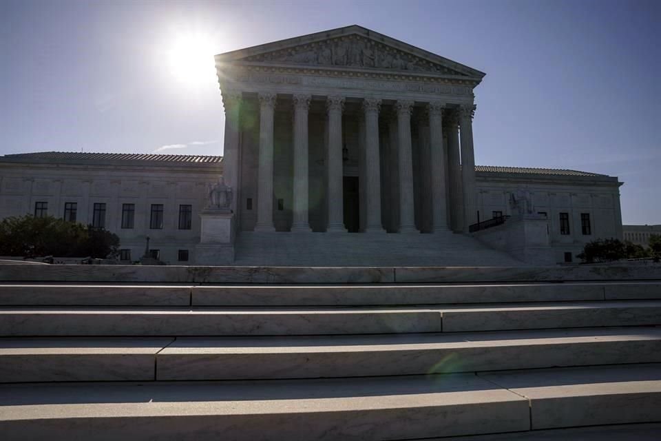 Vista de la Suprema Corte de Justicia de EU, en Washington D.C.