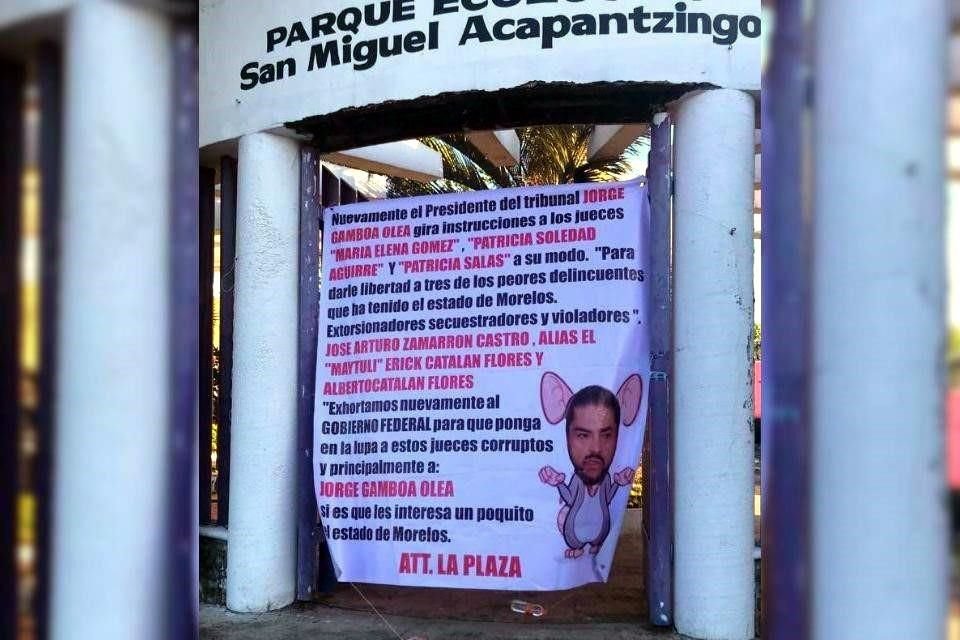 En el mensaje se mencionan a otras tres togadas.