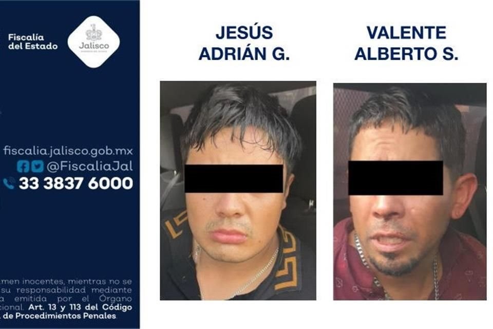 Los dos hombres fueron detenidos por miembros de la Guardia Nacional, en conjunto con la Policía Metropolitana y la Secretaría de la Defensa Nacional, el 26 de noviembre en Tlajomulco.