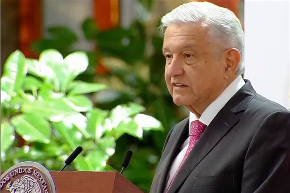 Andrés Manuel López Obrador en su informe de Gobierno.