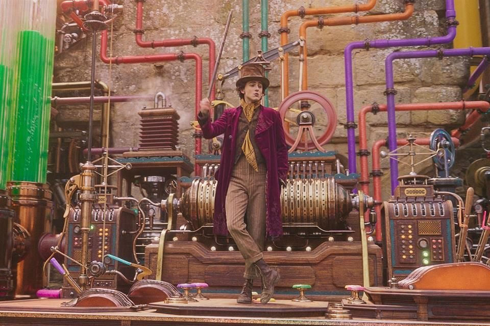 'Wonka', estelarizada por Timothée Chalamet se quedó en el segundo lugar, este fin de semana.